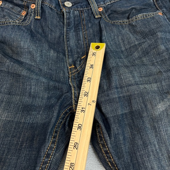 Levi Strauss & Co 527 Slim Bootcut Jeans Mens 30x32 Dark Wash Denim 527-0493 - Picture 7 of 12
